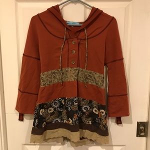 Whish patterned hoodie